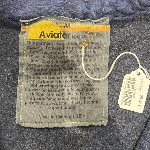 Aviator Nation 5 Stripe Sweatshirt - NWT - Picture 4 of 4